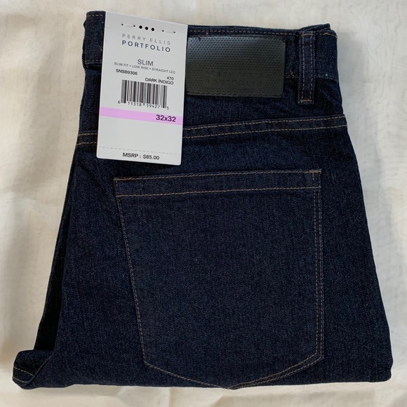 perry ellis slim fit stretch jeans